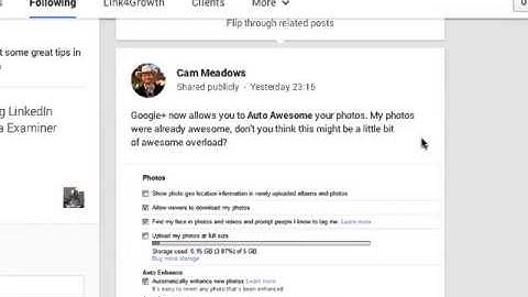 Google Plus Related Hashtag Example