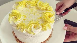 TORT CU BLAT DE COCOS SI CREMA DE CIOCOLATA ALBA #2 (CC română)