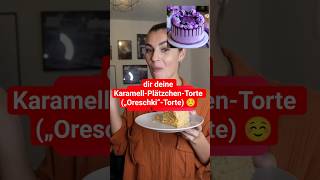 dir deine Karamell-Plätzchen-Torte („Oreschki“-Torte) #leckerkochen #backen #rezept #kuchen #backend