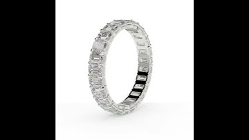 Jewelry Rendering Animation Video | Jewelry Visualization | Emerald cut Diamond Ring |