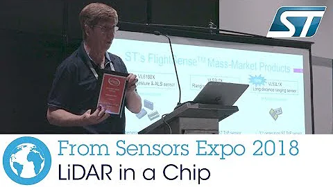 Sensors Expo 2018: LiDAR in a Chip (ST FlightSense™)