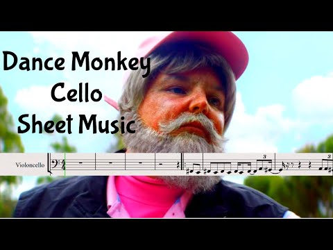 Dance Monkey Easy Cello Tutorial Sheet Music Notes Youtube