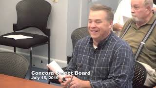Concord Select Board - July 15, 2019