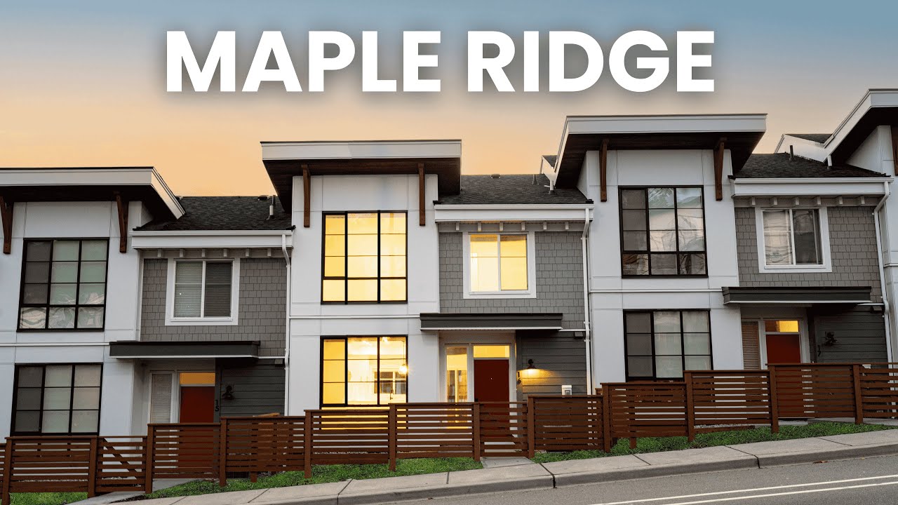 Modern Luxury Townhome in Silver Valley | Maple Ridge Real Estate Tour