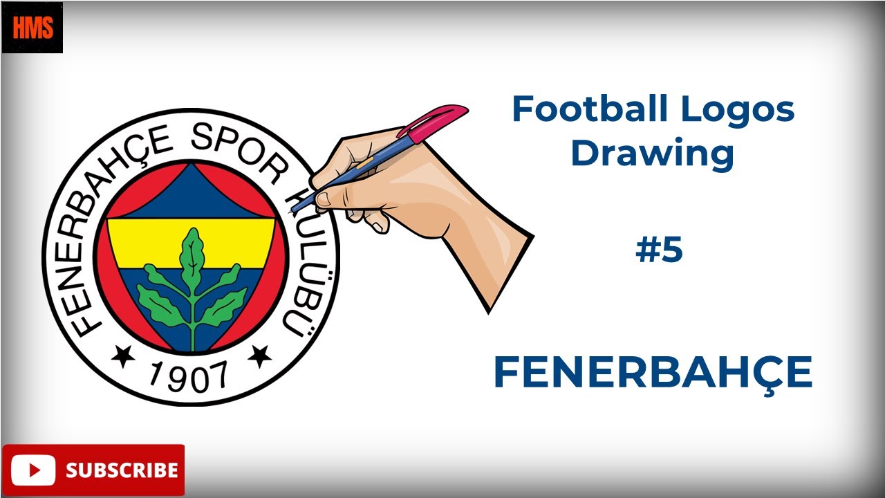 How to Draw Football Club Logos | Fenerbahce / Futbol Logosu Çizimi | Fenerbahçe