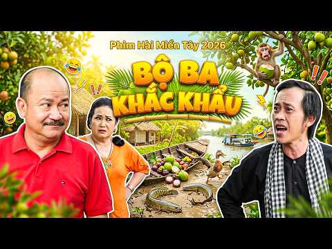 BỘ BA KHẮC KHẨU | Phim Hài Hoài Linh 2026 | Phim Hài Việt Nam | Phim Miền Tây THVL