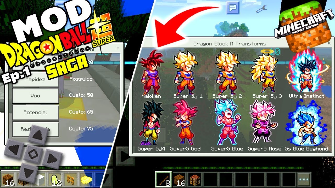 infantile systemic hyalinosis NOVA SÉRIE! MOD DRAGON BLOCK SAGA #1 - KAMI SAMA E NOVA FORMA - (Minecraft Pocket Edition)