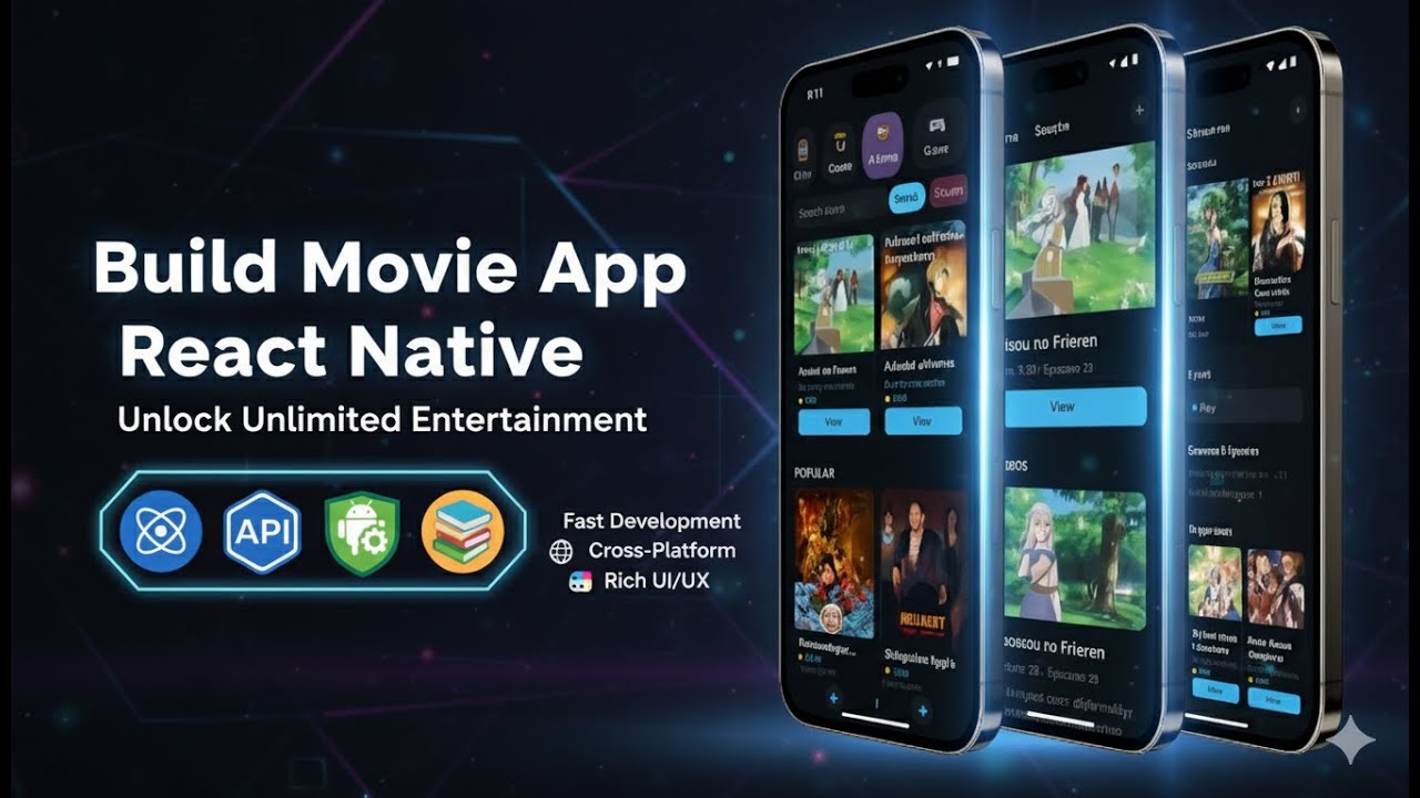 React Native Movie App Tutorial For Beginners – Complete Course | Zero to Build