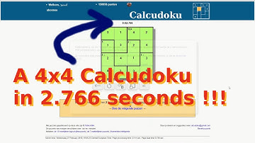 blazingly fast Calcudoku solving by "jpoos"