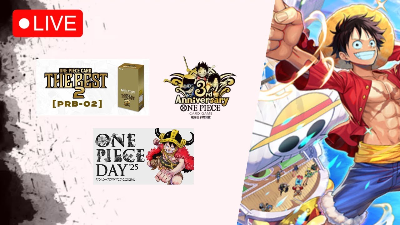 PART 1 🔴LIVE🔴GROSSE DOUILLE BANDAI - PRB02, OP13, 3rd Anniv ! BANDAI CARD GAMES 25 / 26  -