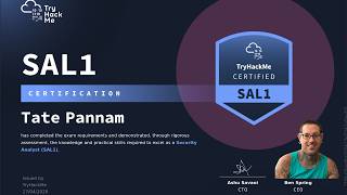 I Passed TryHackMe SAL1 First Attempt 941/1000 — Review, Exam Strategy &amp; Tips