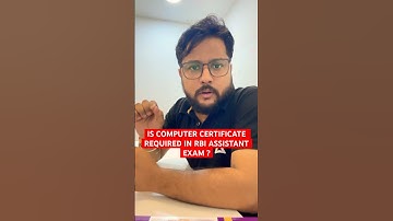 IS COMPUTER CERTIFICATE REQUIRED IN RBI ASSISTANT EXAM ? #adda247 #rbiassistant2023