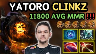 🔥 YATORO CLINKZ Safelane Hard Carry RANK 7 🔥 11700 AVG MMR Pub Gameplay From YATOROGOD - Dota 2