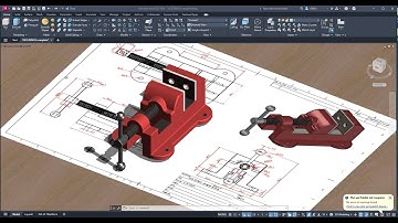 Bench Vice Assembly Pt. 7 (last part) in Autocad