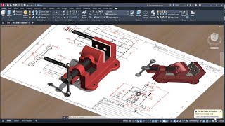 Bench Vice Assembly Pt. 7 in Autocad