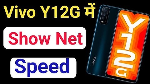 Vivo y12g show net speed/Vivo y12g me net speed kaise kare/how to show net speed Vivo y12g
