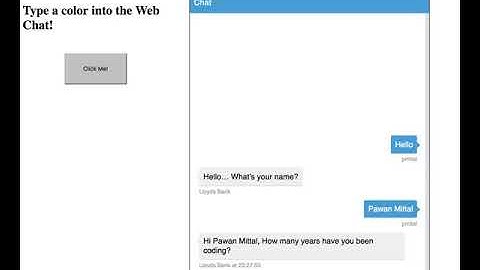 Microsoft Bot Framework  WebChat Conversation