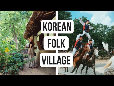 Best Korean Folk Village Near Seoul | Life in Korea VLOG