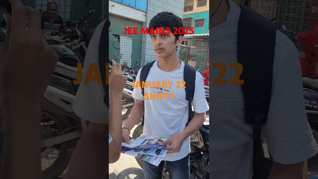 Jan 22 shift1 jeemains 2025 student reaction 