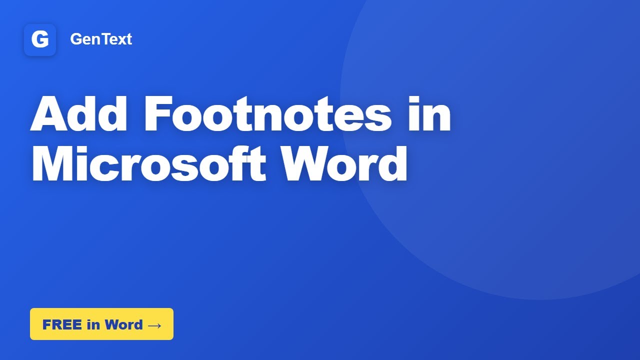 How to Add Footnotes in Microsoft Word
