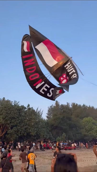 Layangan Bapangan Tulungagung Patah Dan Nglempit Saat Diterbangkan Drone View #layangan #gapangan