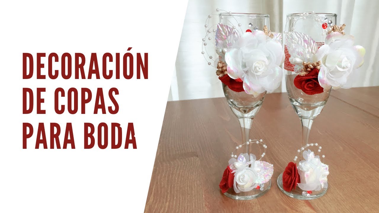 mañana béisbol cielo DECORACIÓN DE COPAS PARA BODA / Creaciones Kmaria - YouTube