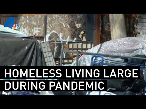 Some Homeless Tents in LA Have Showers, Electricity and Even ACs | NBCLA