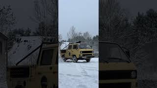 GANZ DÜNNES EIS MEINE LIEBEN! 🤨 #vwt3 #offroad #vanagon