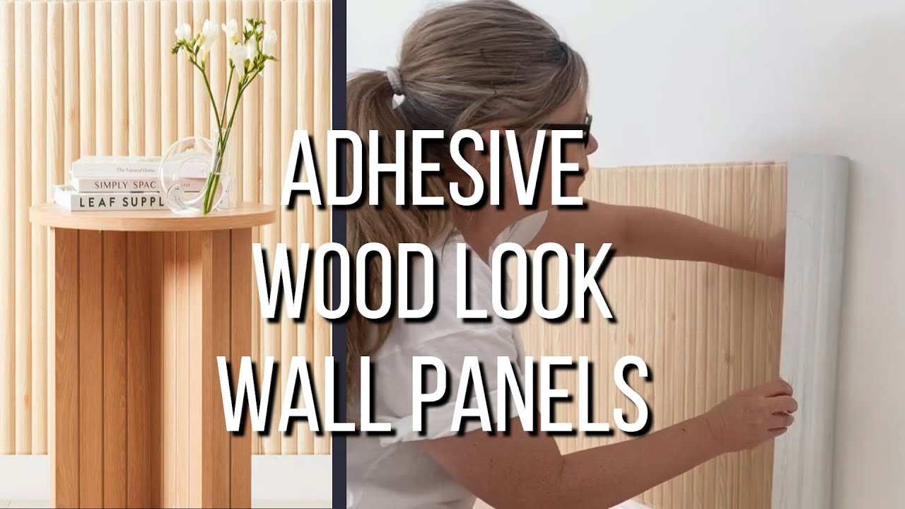 How To Apply Kmart Non-Removable Adhesive Wood Look Panels 👉 Peel and ...