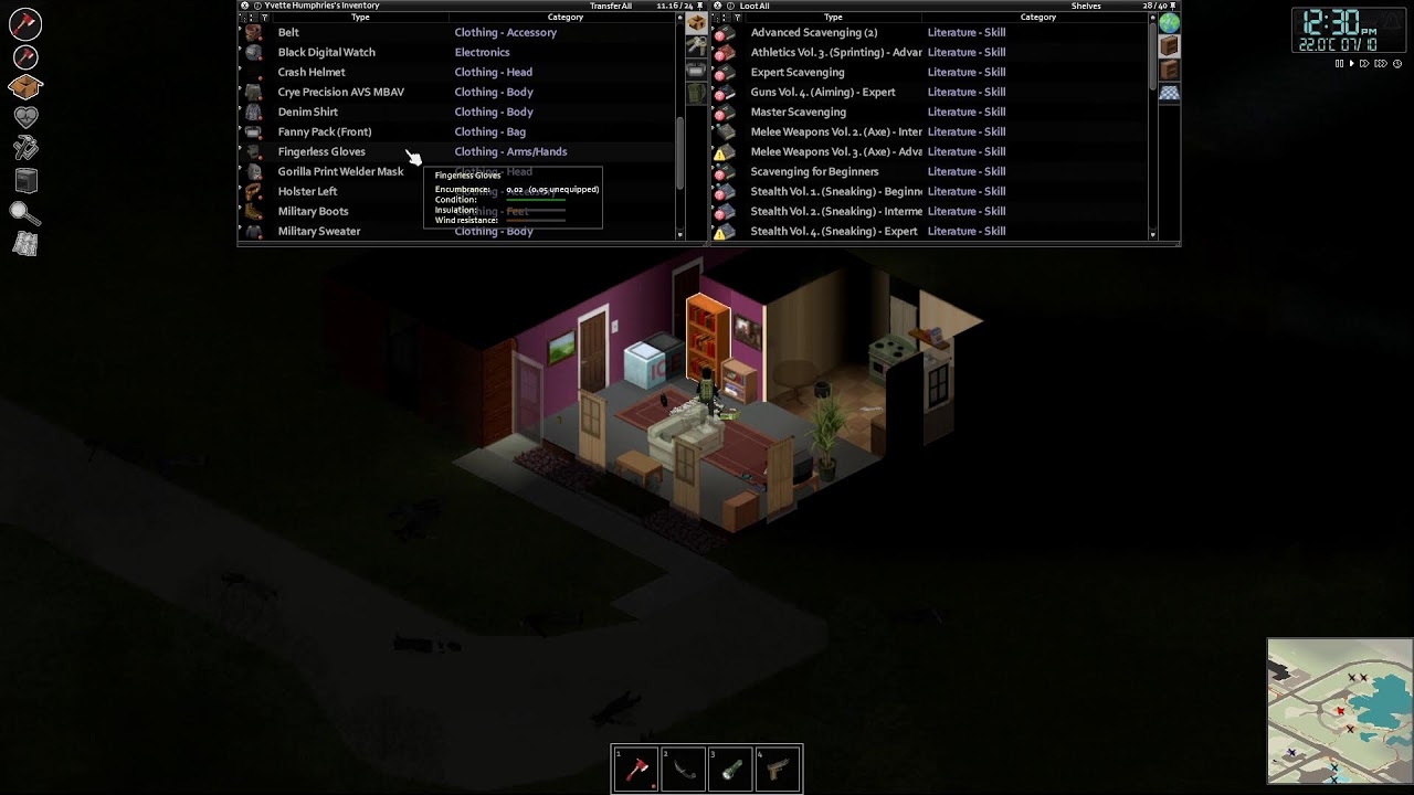 Trying to survive Project Zomboid (Build 41 modded)