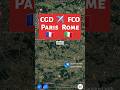 Paris, France 🇫🇷 to Rome, Italy 🇮🇹 ✈️ Flight Route AZ317