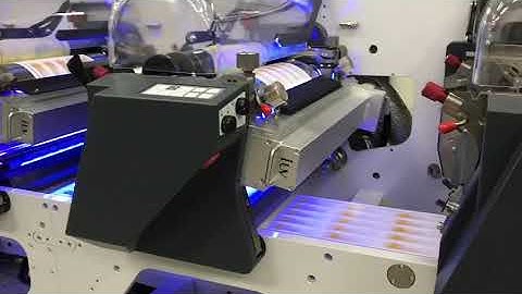 UV curing system installed in OMET Flexo press