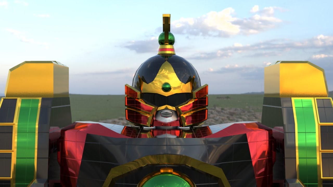 Mighty Morphin Power Rangers S Thunderzords Hd Low Poly
