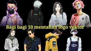 Bagi bagi 10 mentahan logo vektor Keren