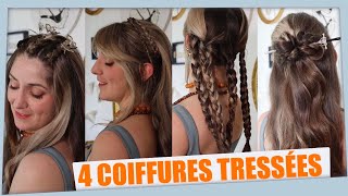 Idées coiffure RAPIDE et FACILE avec des petites tresses 🎀