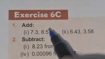 ADD 7.3 , 8 .5 || 4.8 , 0.0006 || EXERCISE 6C || MATHS ICSE CLASS 6TH || CMS | MAULANA AZAD || LPS