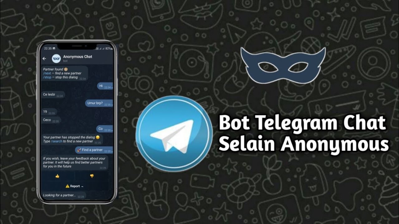 4 Bot Anonymous Chat Telegram Terbaru - Auto Dapet Pasangan