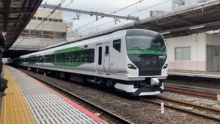 E257系5000番台 OM-92編成 豊田車両センター訓練 送り込み回送 大宮駅発車