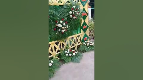 Cổng cưới lá dừa miền tây quá đẹp/cổng cưới anh và em 0983350365