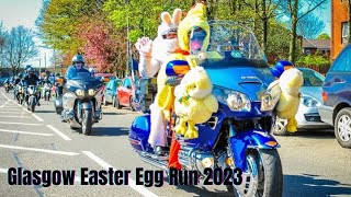 Glasgow Easter Egg Run 2023 | Glasgow Bike Run |  720 Motorbikers for Charity | Scotland