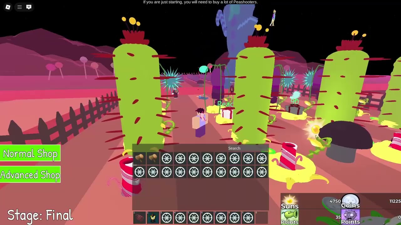 Roblox Plants vs. Zombies: Nostalgic Zone - Game Mode CandyLand