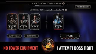 Black Dragon Tower 1 Attempt battle 30 Boss fight & Reward 🎮 Mortal Kombat Mobile | MK Mobile | MKM