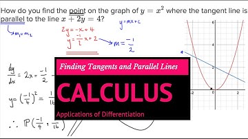 Applications of Differentiation - Finding Tangent Lines