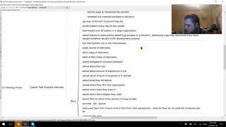 Task Analysis of Task Analysis Interview