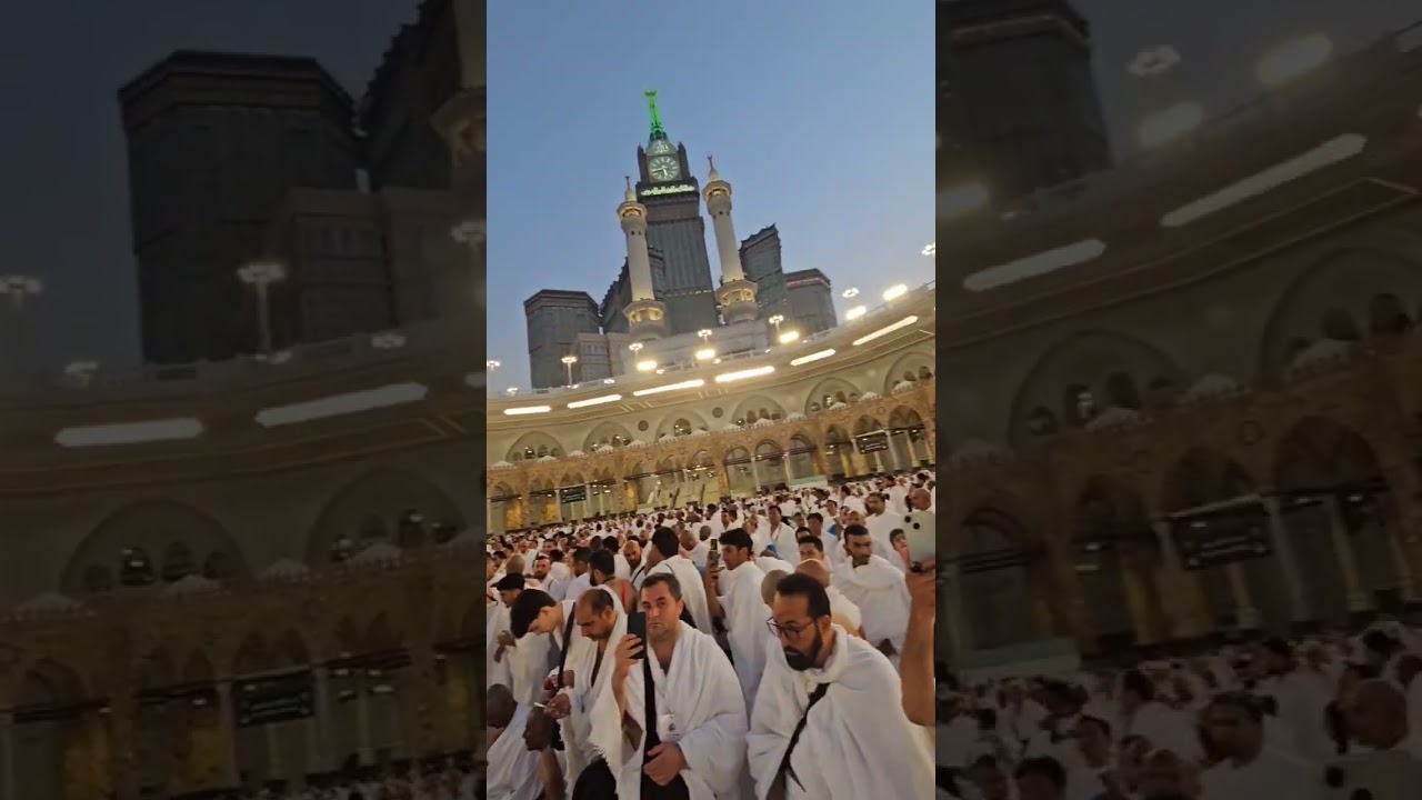 🕋 A calm and spiritual day at the Kaaba, where hearts unite in worship. ✨