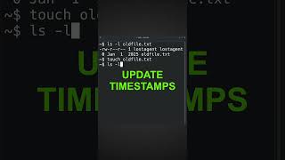 What does touch command ACTUALLY do in Linux