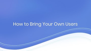 How to Bring Your Own Users with methinks
