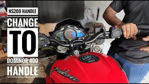 PULSAR NS 200 HANDLE CHANGE TO DOMINOR 400 HANDLE |MOTO VOLGZ| PULSAR NS200