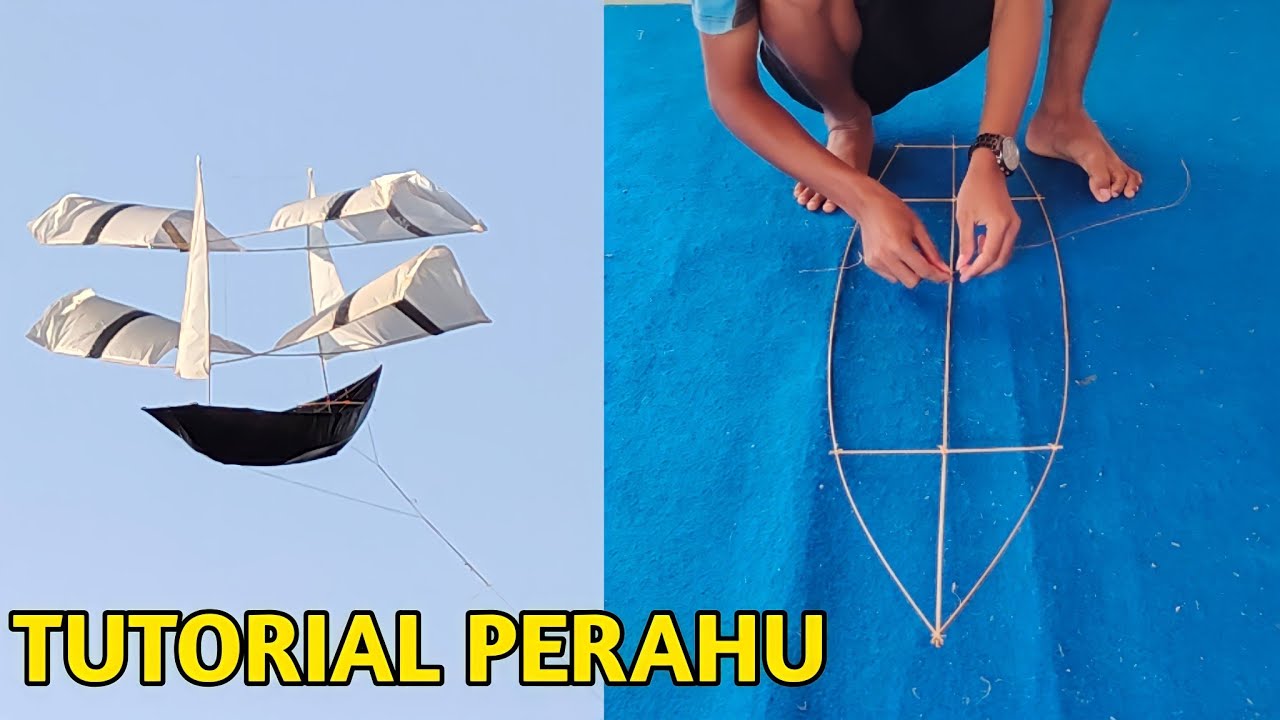 Cara Membuat Layangan Perahu Layar