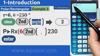 TI-34 Multiview Scientific Calculator 4/9: Polar and Rectangular Conversion